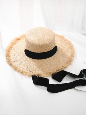 Raffia Straw Wide-brimmed Beach Vacation Hat