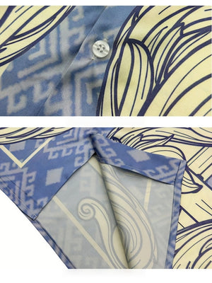 Jacquard Dark Pattern Cuban Territory Shirts