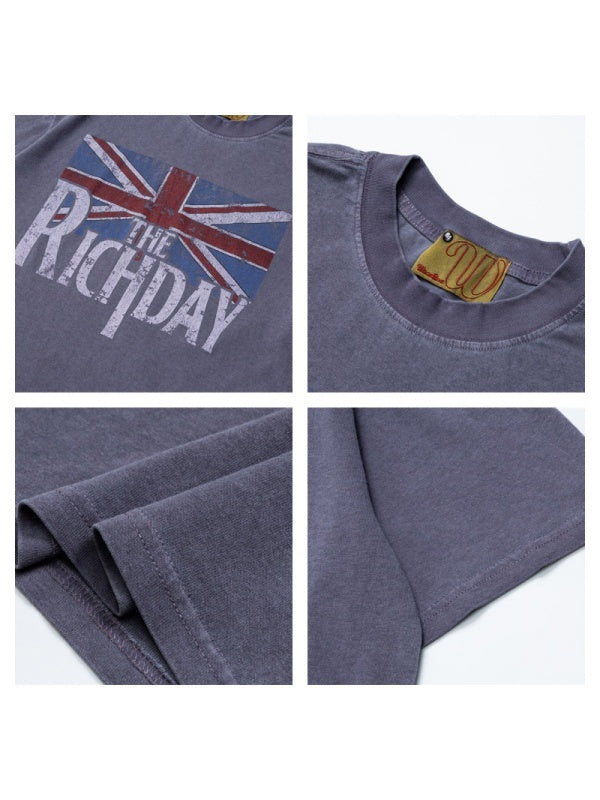 Distressed Retro Printed T-shirts