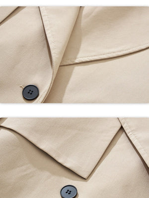Double-breasted Mid-length Trench Coats