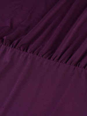 Off-shoulder, Two-way Batwing Sleeve, Solid Color, Loose Fit, Slimming, Asymmetrical Short Dress