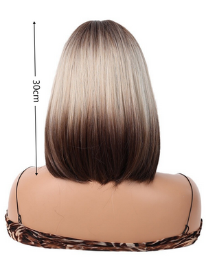 Gradient Color Synthetic Fiber Wig