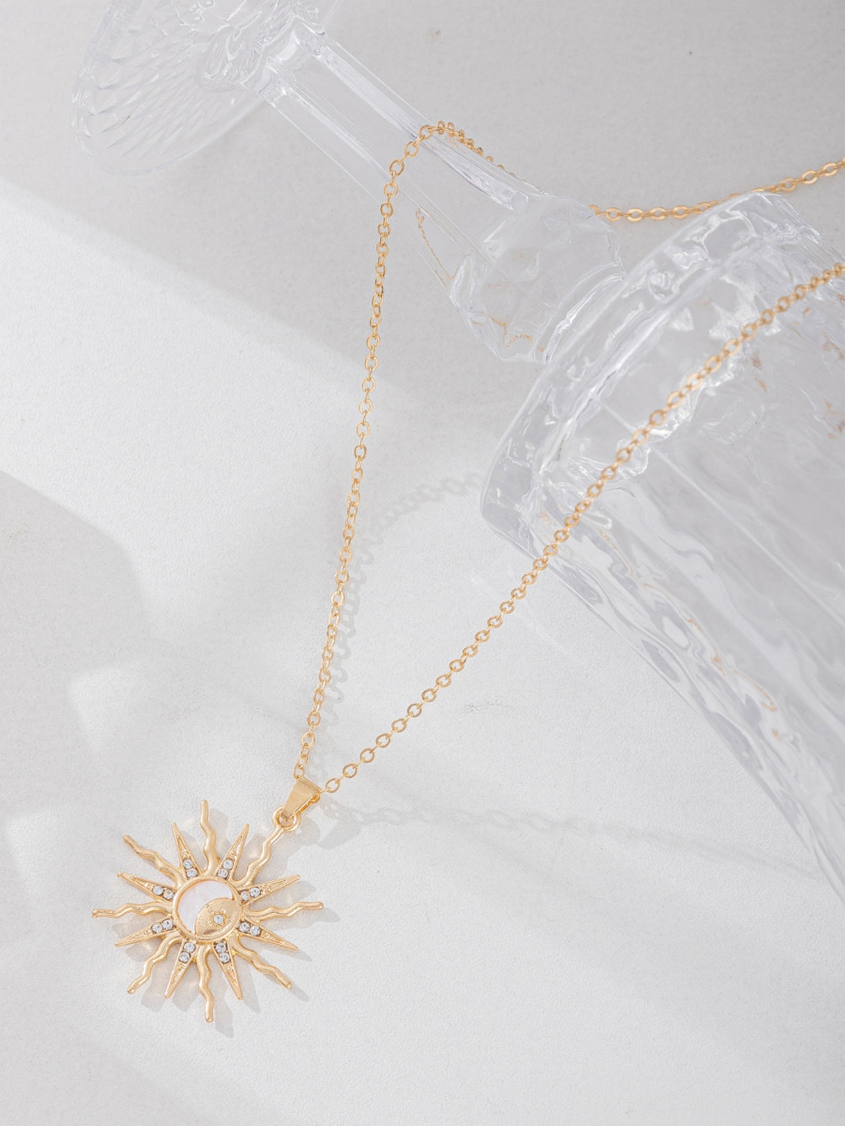 Alloy Sun Necklace