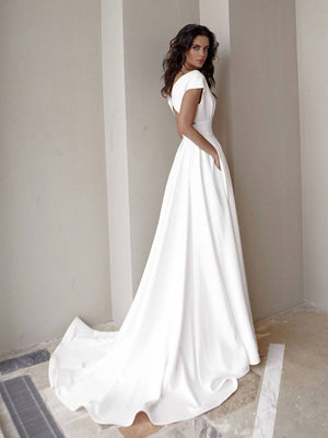 Slit Big Swing Formal Dress Maxi Dresses