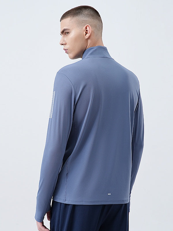 Fitness High Elasticity Quick-drying Long Sleeve Running Cycling Train Stand Collar Half Zipper Sweatshirts