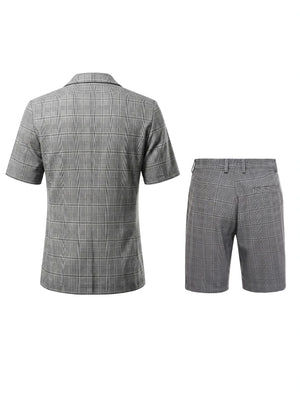 Light Business Leisure Plaid Suit Set 2-piece Sets