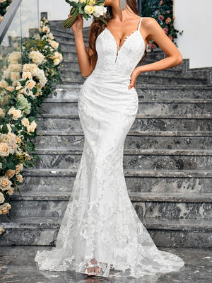 Liber Autumn Women's Lace Maxi Dresses