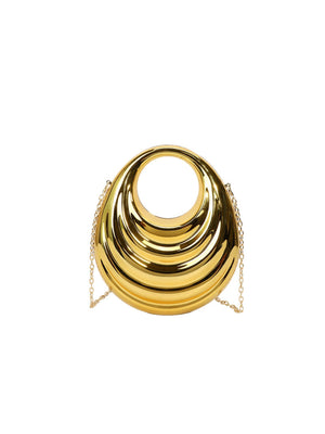 Acrylic Glossy Irregular-shaped Clutch/crossbody Bag For Evening Events