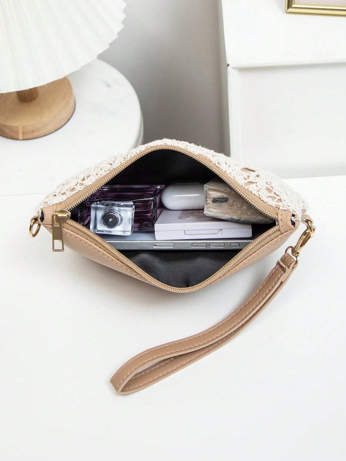 Vacation Lace Cutout Crossbody Bag