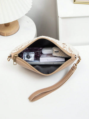 Vacation Lace Cutout Crossbody Bag