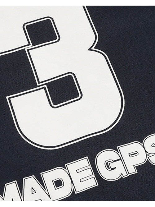 Splicing Embroidery No. 3 Sports Wind Loose Hoodies