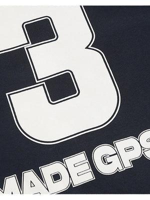 Splicing Embroidery No. 3 Sports Wind Loose Hoodies