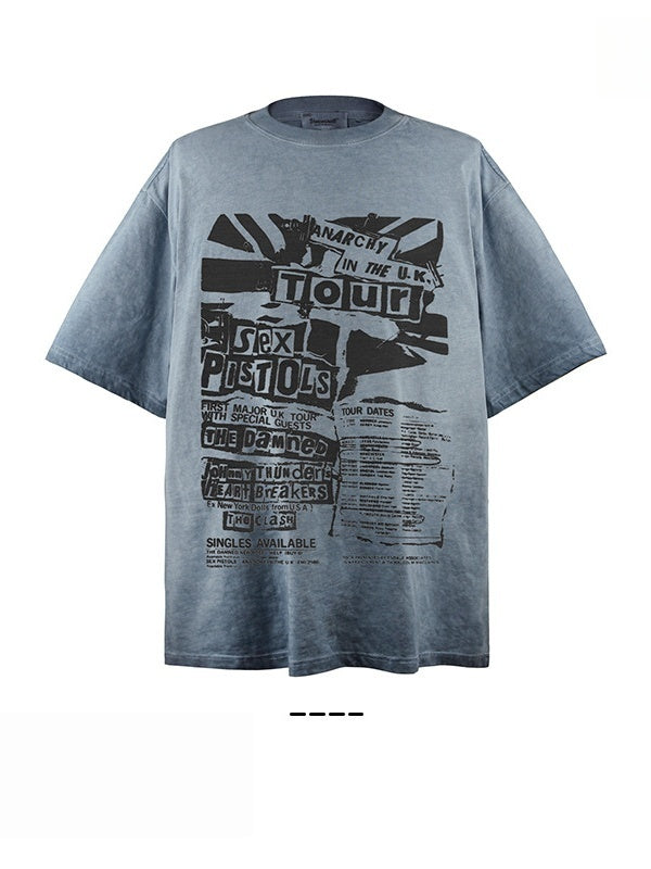 Liber Summer Neutral Printed Letter T-shirts