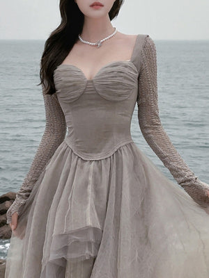 Little Swan Distressed Knit Dress