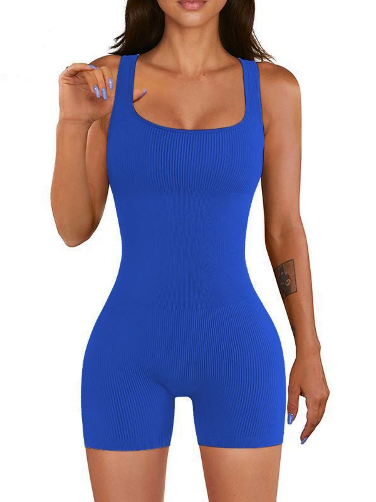 Seamless Thread Detachable Chest Spaghetti Strap Backless Exercise Yoga Fitness Jumpsuits&Bodysuits