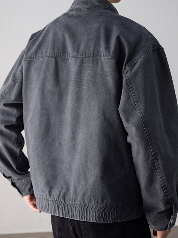 Retro Harrington Distressed Locomotive Tooling Jackets