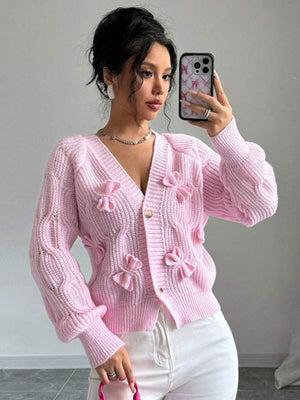 Bow Valentine's Day Cardigans