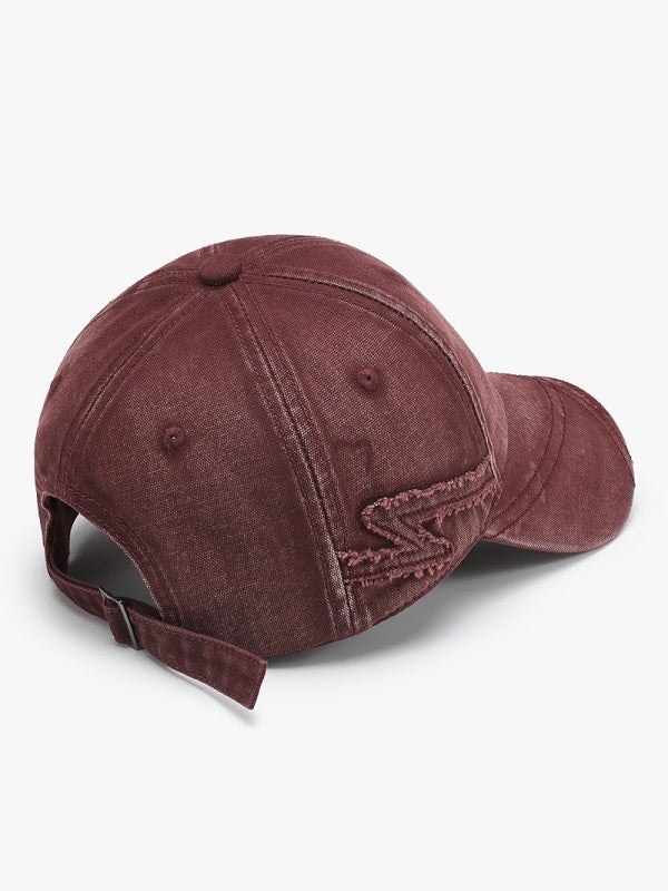 Distressed Letter Embroidery Baseball Caps