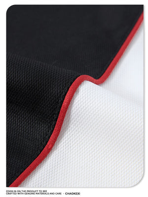 Antibacterial Cool Feeling Quick-drying Color-blocked T-shirt