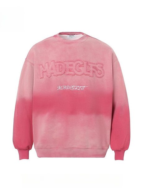 Liber Autumn Neutral wear Embroidered Pattern Letter Sweaters