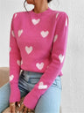 Love Contrasting Colors Crew Neck Sweaters