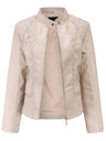 Street Cool Loose Studs Leather Jacket