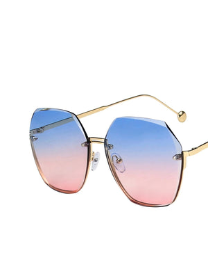 Frameless Polygonal Fashion Glasses