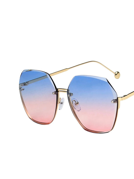 Frameless Polygonal Fashion Glasses