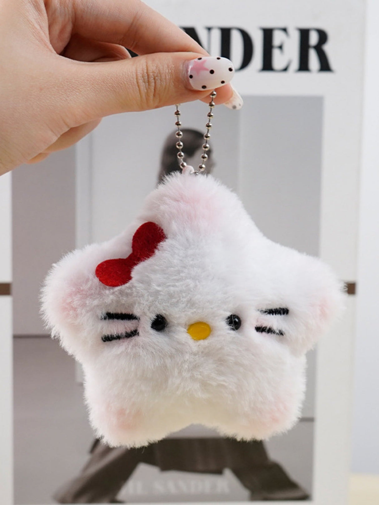 Stern-Plüschtier-Schlüsselanhänger