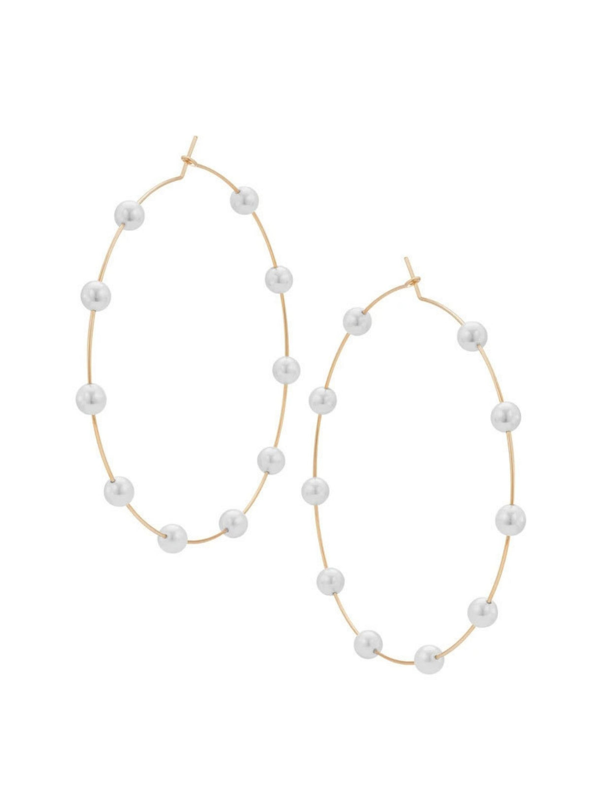 Exaggerated And Unique Round Pearl Earrings