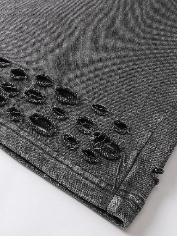 Ripped Hoodie & Pants Set