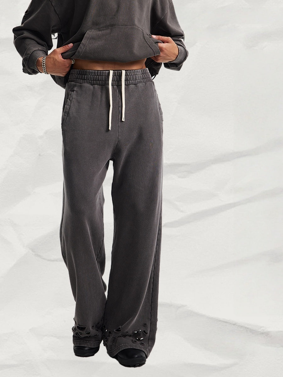 Ripped Hoodie & Pants Set