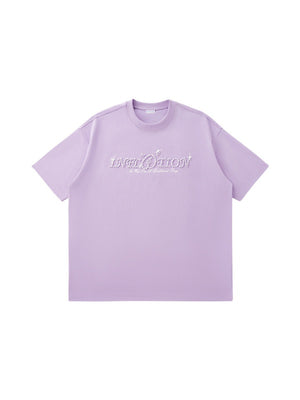 Rhinestone-studded Letter T-shirts