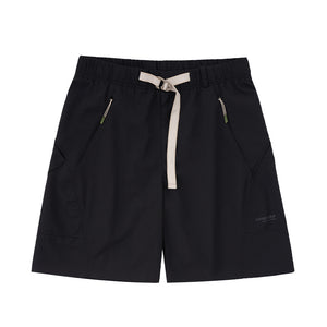 Drawstring Work Clothes Scimitar Shorts