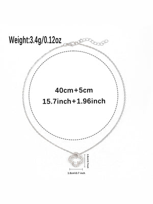 Four-leaf Clover Diamond Pendant Necklace