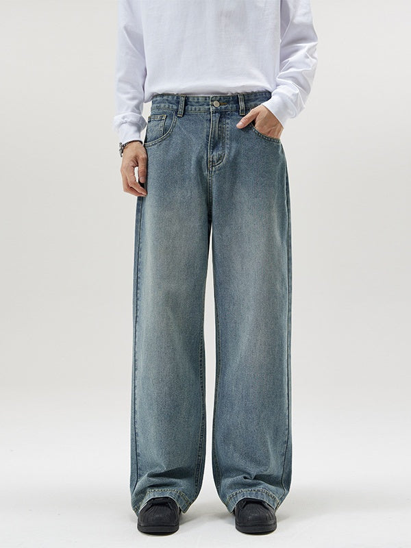 Washed Cleanfit Loose-fit Jeans