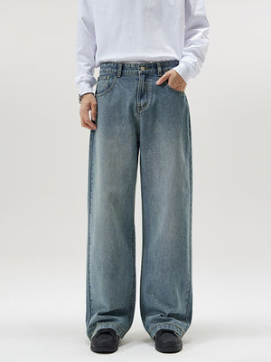 Washed Cleanfit Loose-fit Jeans