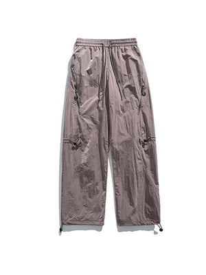 Outdoor Metal Three-proof Lightweight On Foot Straight Tooling Hiking Pants