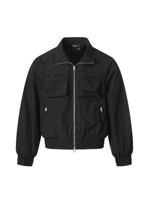 Short And Wide Boxy Outdoor Tooling Stereo Loose Jackets