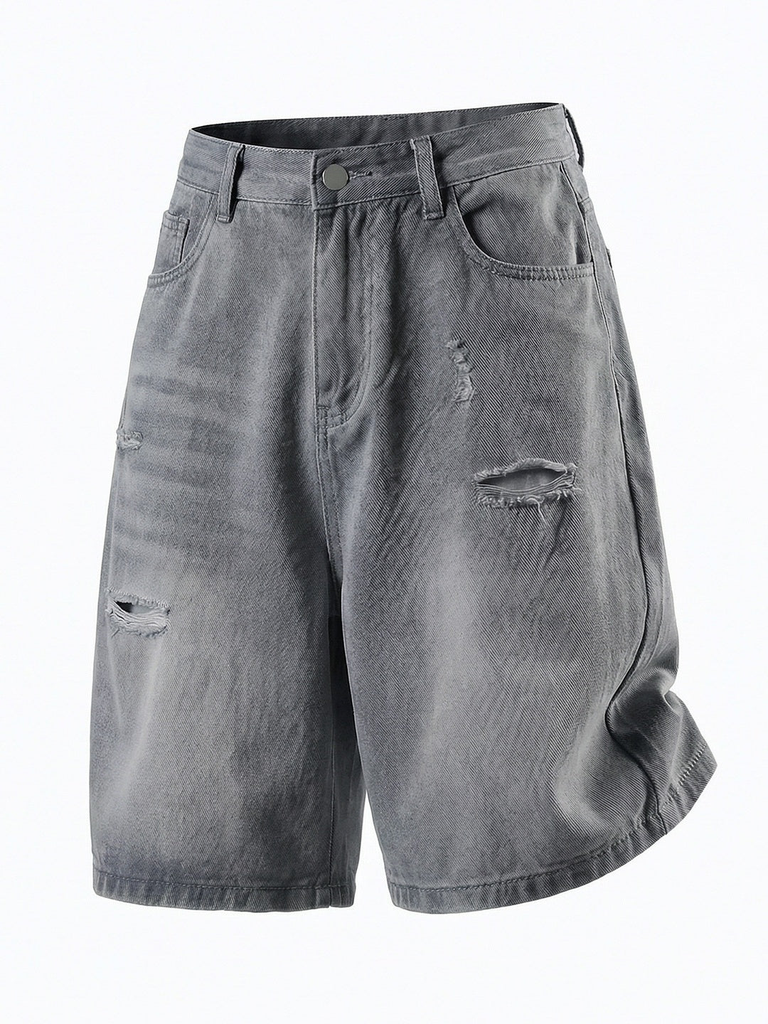 Hole Denim Five Points Shorts