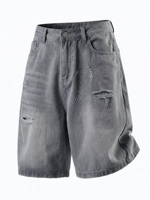Hole Denim Five Points Shorts