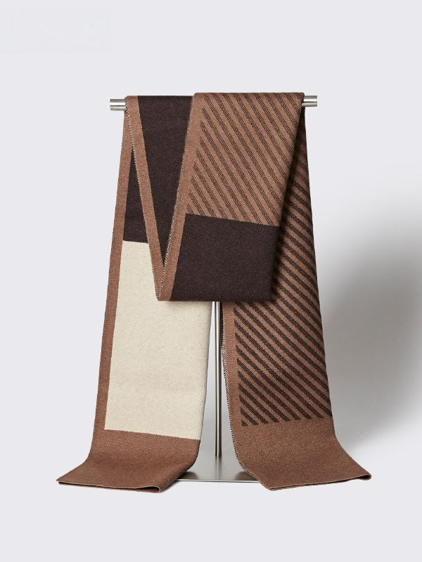 Écharpes à rayures à carreaux