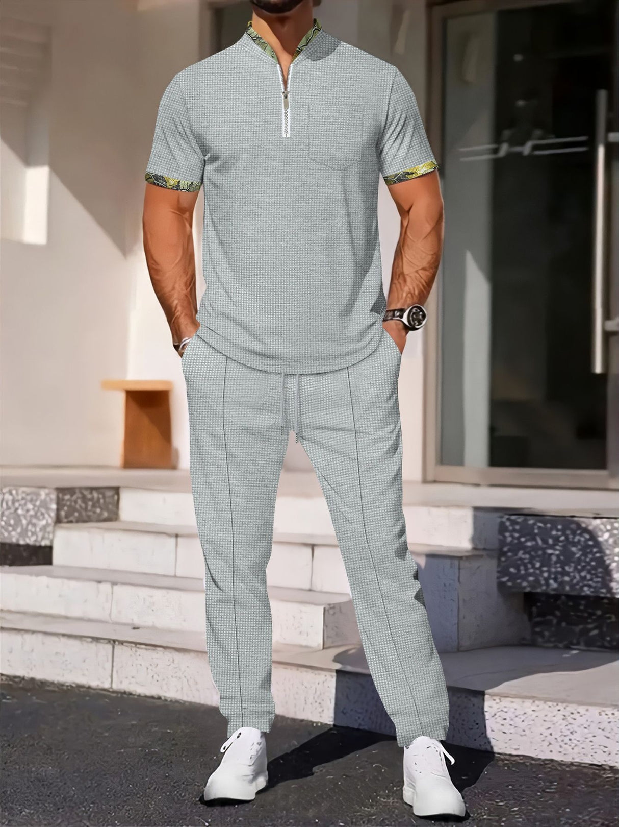 Leisure Color Matching 2-piece Sets Set