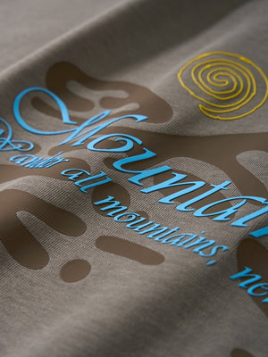 Mountain Range Printed Sweating Breathable T-shirts