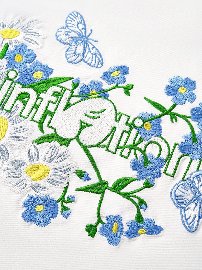 Butterfly Floral Printed T-shirts