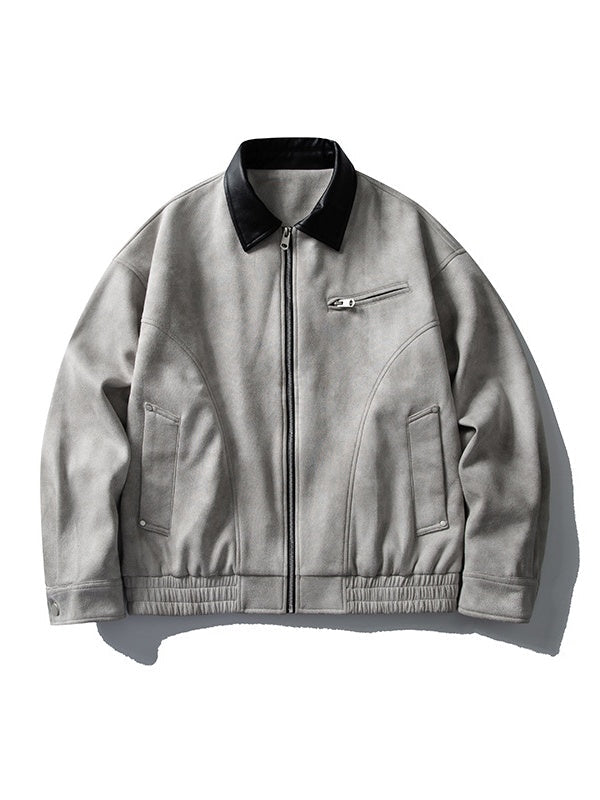 Retro Barn Wind High Street All-match Lapel Flight Jacket