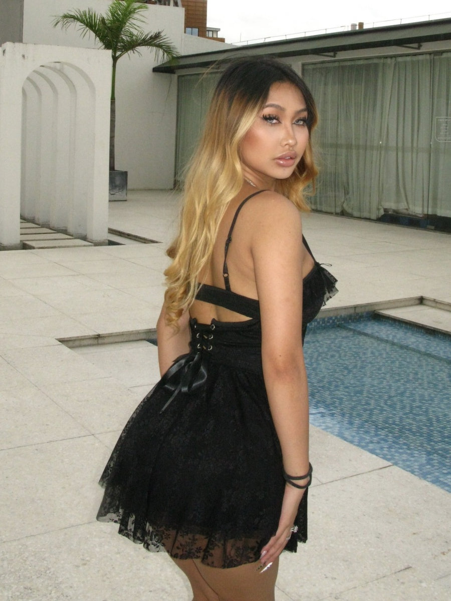 Lace Ruffle Sexy Mini&Short Dresses