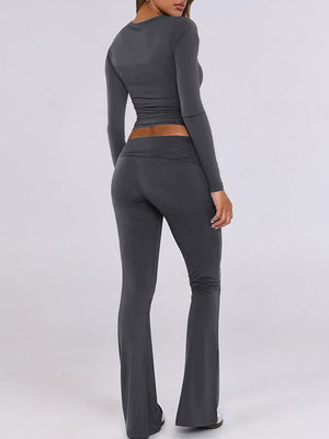 7 Color Round Neck 2-piece Sets