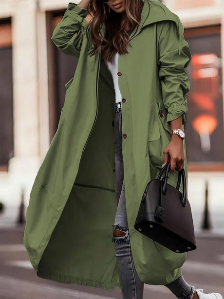 Large Lapels Mid-length Trench Coats