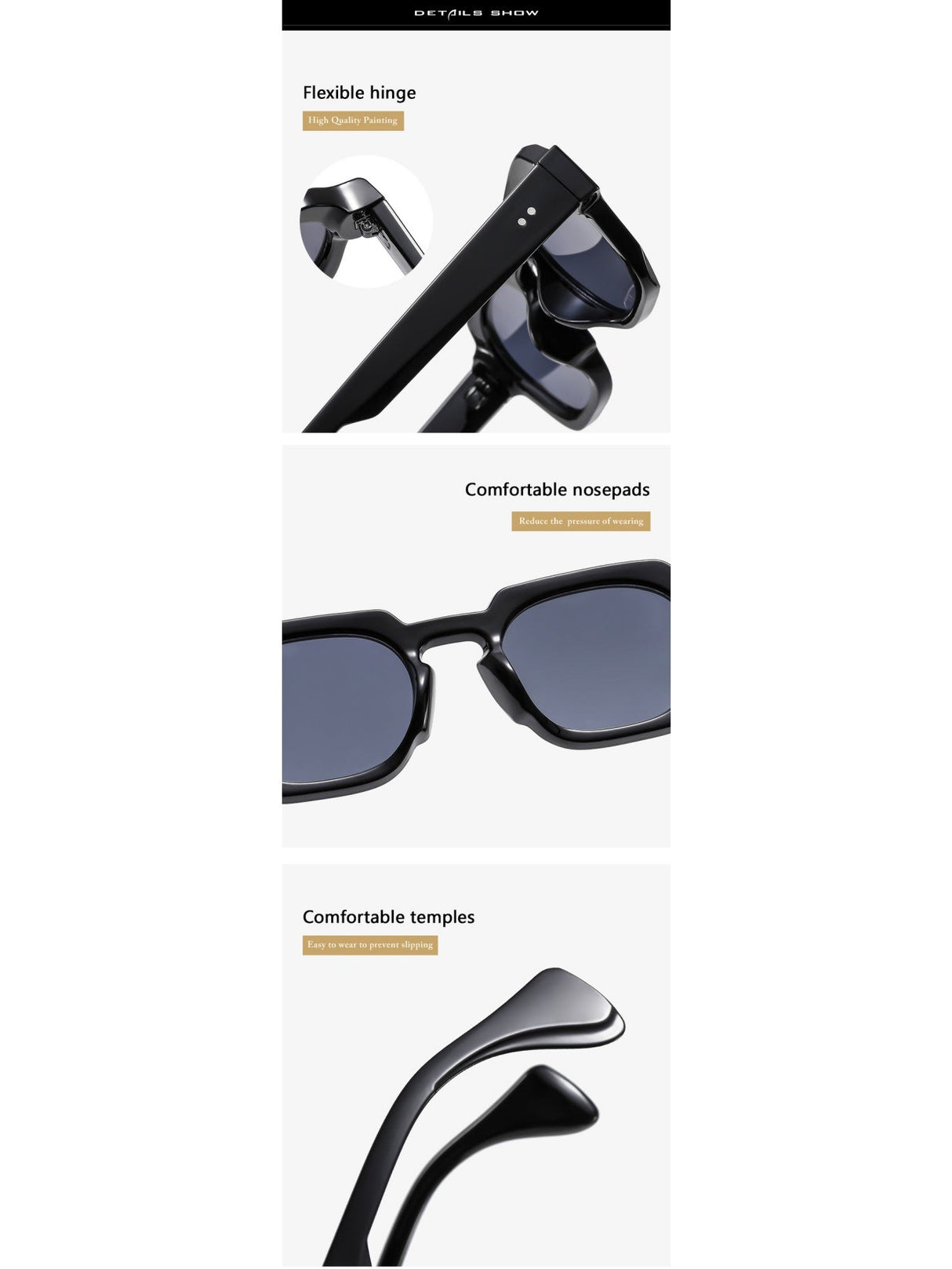 Stylish Oversized Sunglasses With Microfiber Embellishments